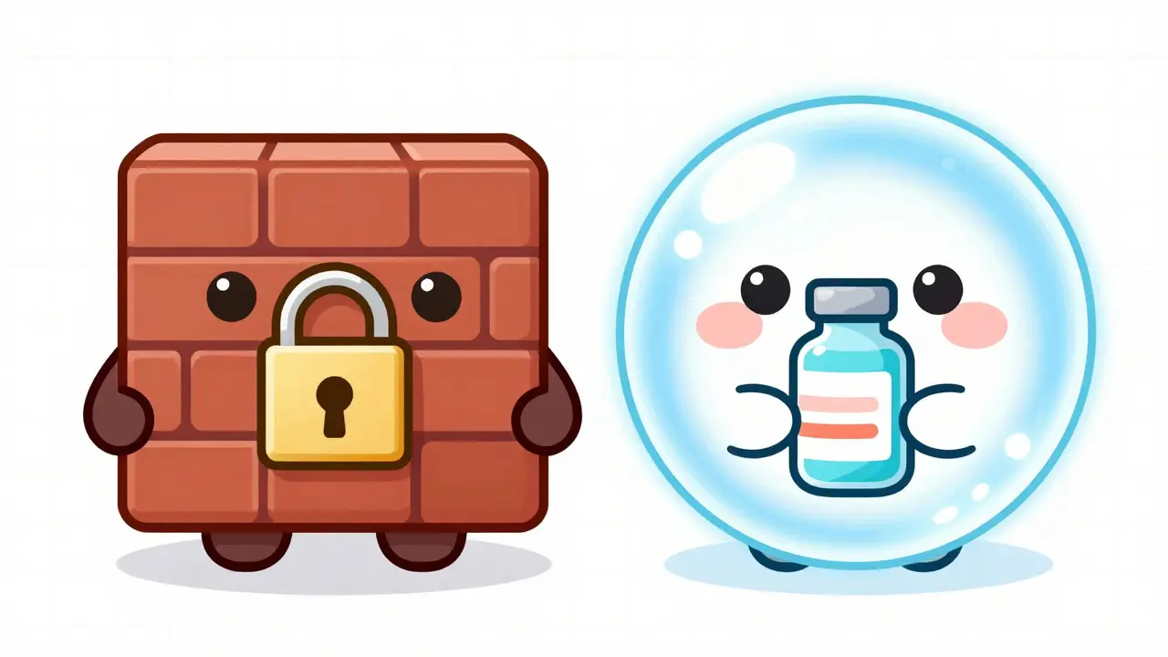 Anime comparison of patent wall vs exclusivity bubble