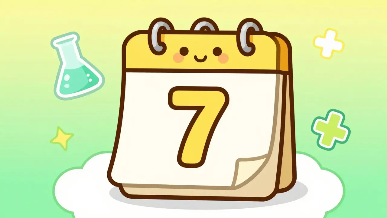 Kawaii calendar showing 7 years of drug exclusivity