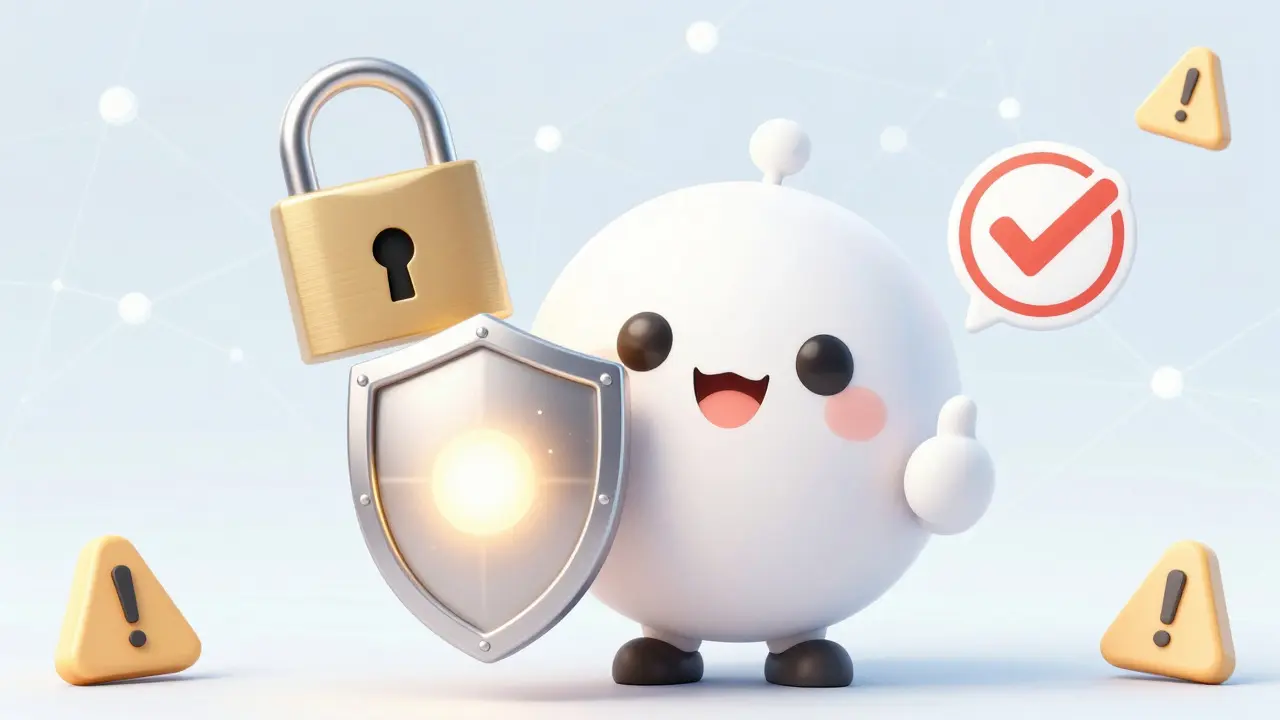 Anime character holding a glowing shield symbolizing safe online medicine purchase